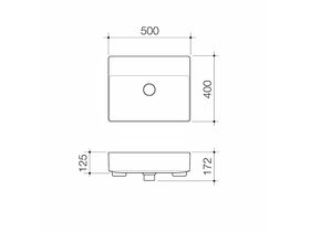 Caroma Urbane II Semi Recessed Basin