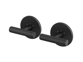 Hero - Milli Etch Progressive Dual Mixer Tap System with Round Backplate Matte Black