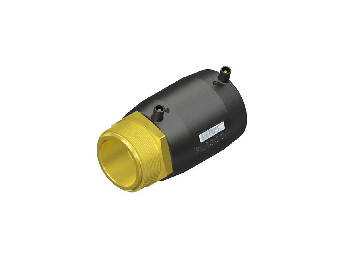 Plasson Electrofusion Brass BSP Trans Coupling 63mm x 50mm Mi from Reece